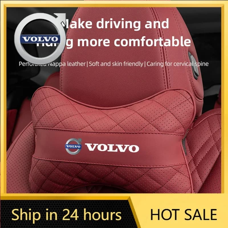 Coprisedili 1 pz con logo Volvo, cuscino poggiatesta per auto, accessori per Volvo ES90 EC40 EX40 EM90 XC90 V90 V60 XC60 V40 S8