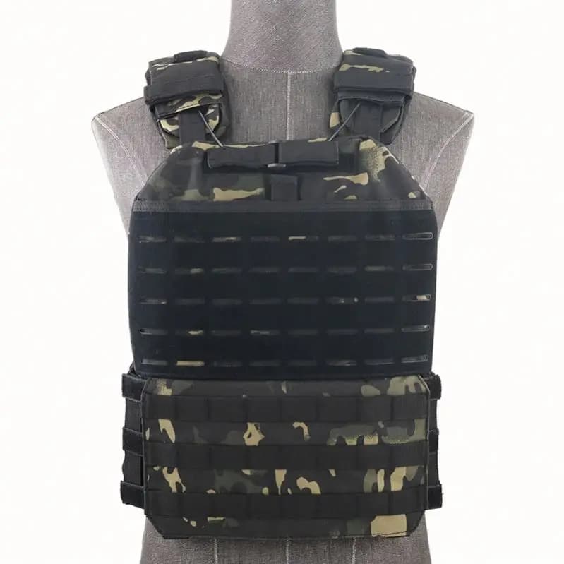 Customizable Tactical Vest with Adjustable Weights, Gym Training Course with Removable Fitness Plates