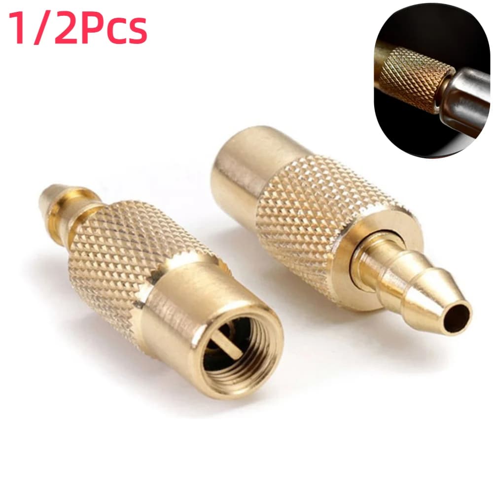 1/2 pz ottone gonfiabile pompa d'aria mandrino Clip per auto camion pneumatico gonfiatore valvola connettore morsetto giunto adattatore inserto di coda