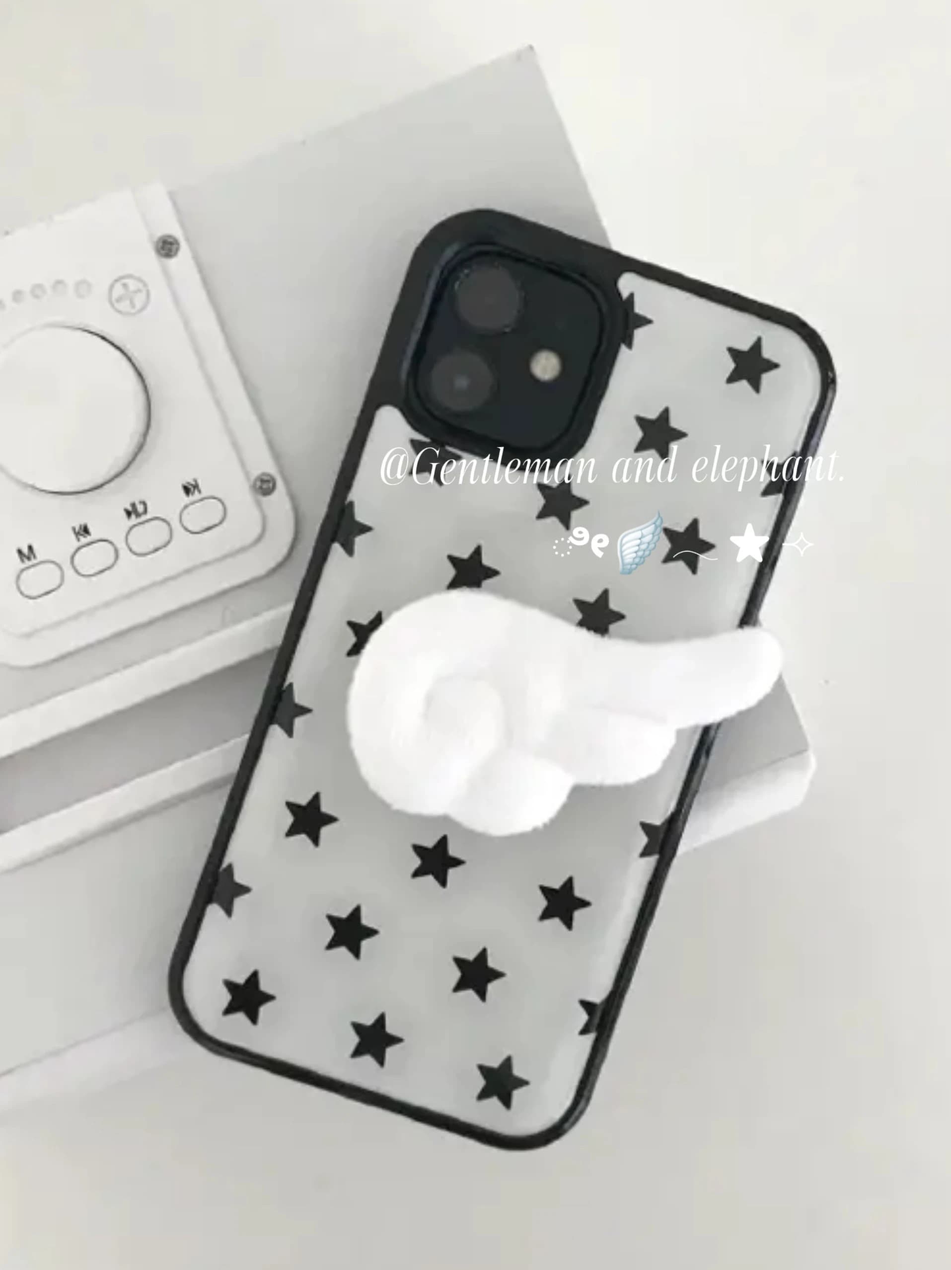 Korean Ins Simple Black White Star Y2K Phone Case For iPhone 17 Air 16 15 14 13 12 11 Pro Max 8 7 Plus XS XR X Anti-Drop Cover
