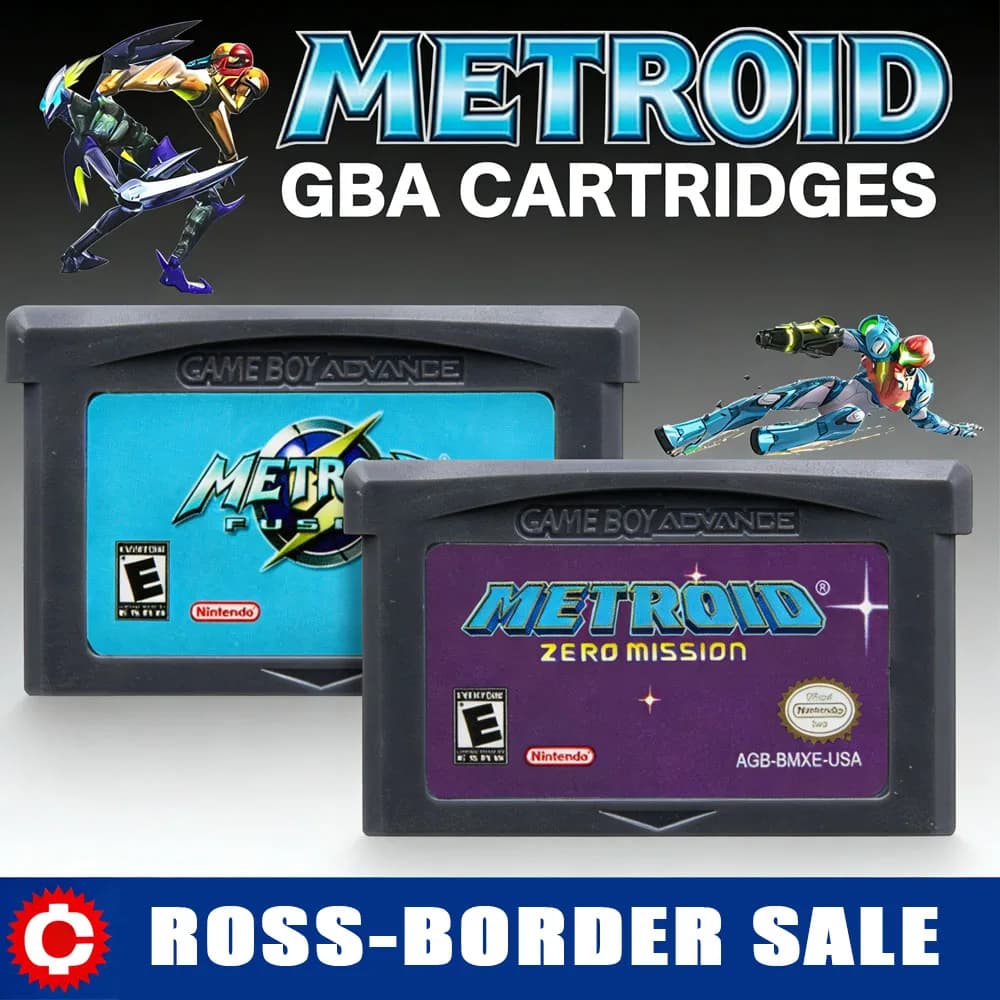 Cartuccia di Gioco GBA per Console Video a 32 Bit, Versione USA/EUR di Fusion Zero Mission