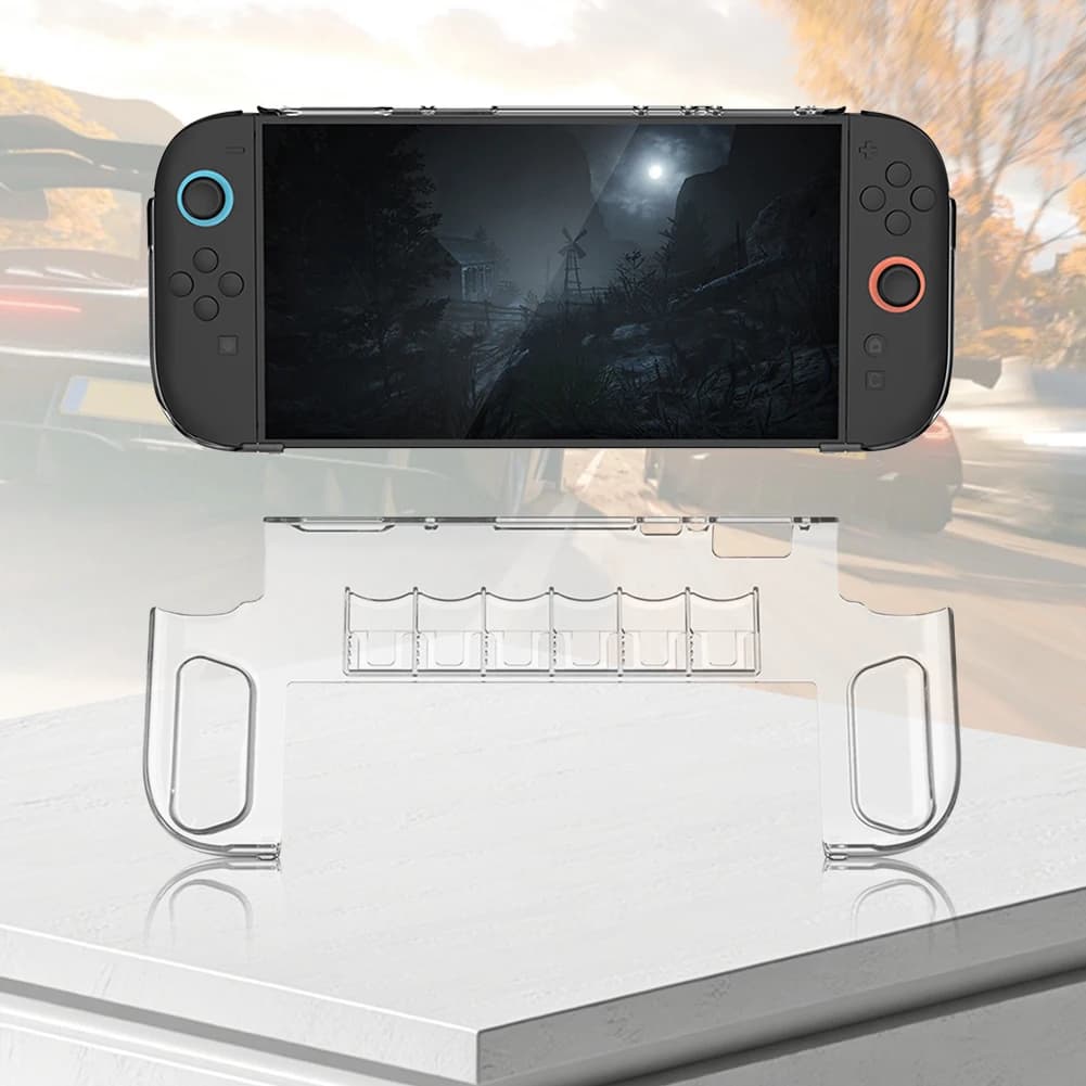 Custodia Protettiva Trasparente in PC per Nintendo Switch 2 - Cover Protettiva Trasparente per Console di Gioco Switch 2