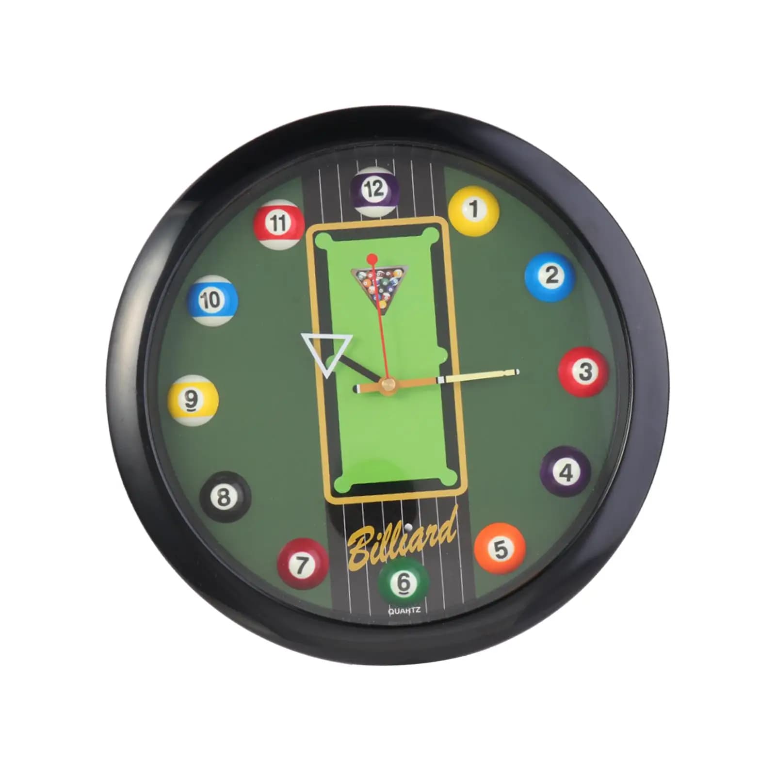 Orologio da Parete a Forma di Palla da Biliardo, Alimentato a Batteria, Decorazione da Parete 11.6" per Club, Bar, Sala Biliardo, Sala Giochi