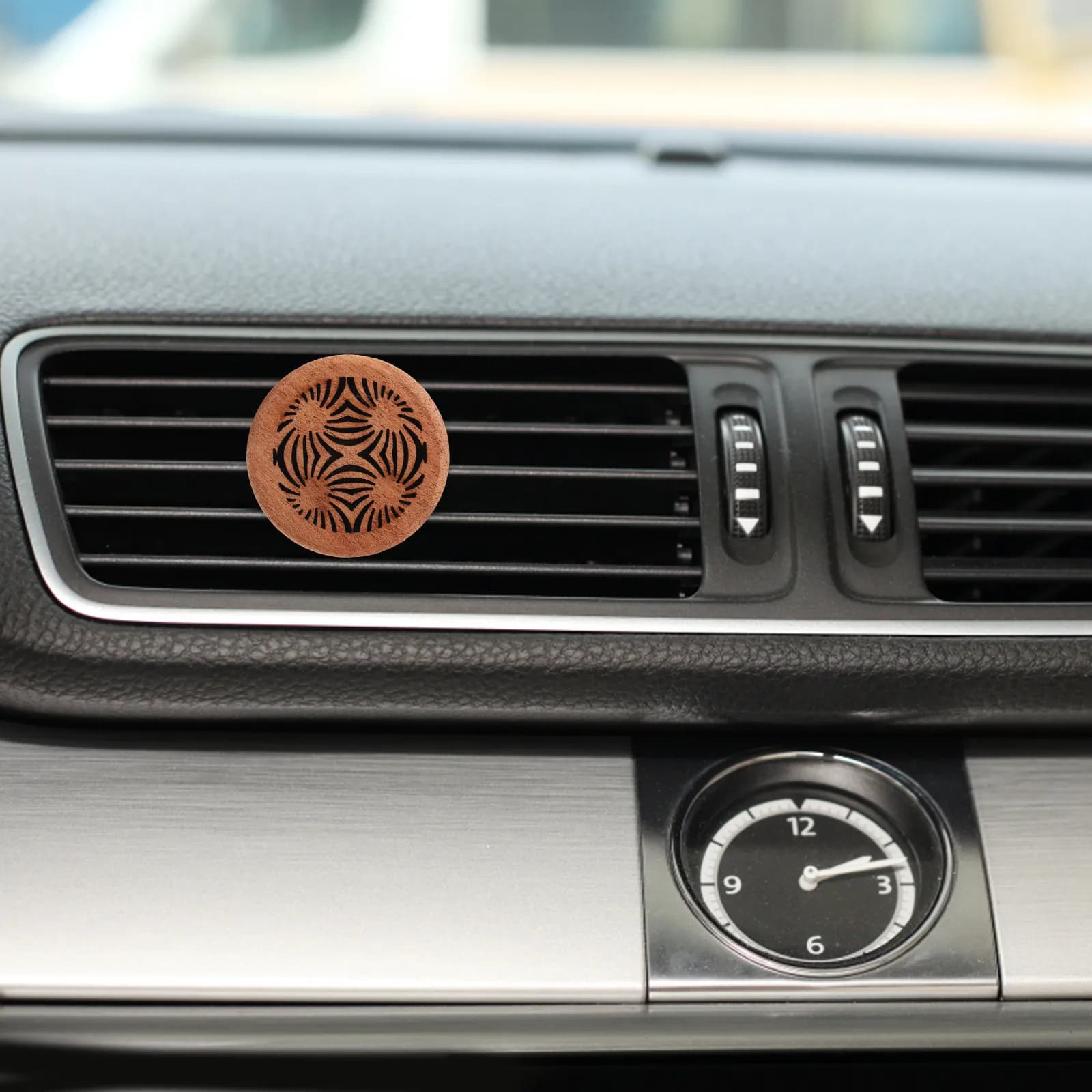 Wooden Car Vent Clip Diffuser Air Freshener for Essential Oils Freshens Purifies Odors Versatile Use in Cars Homes Offices Car