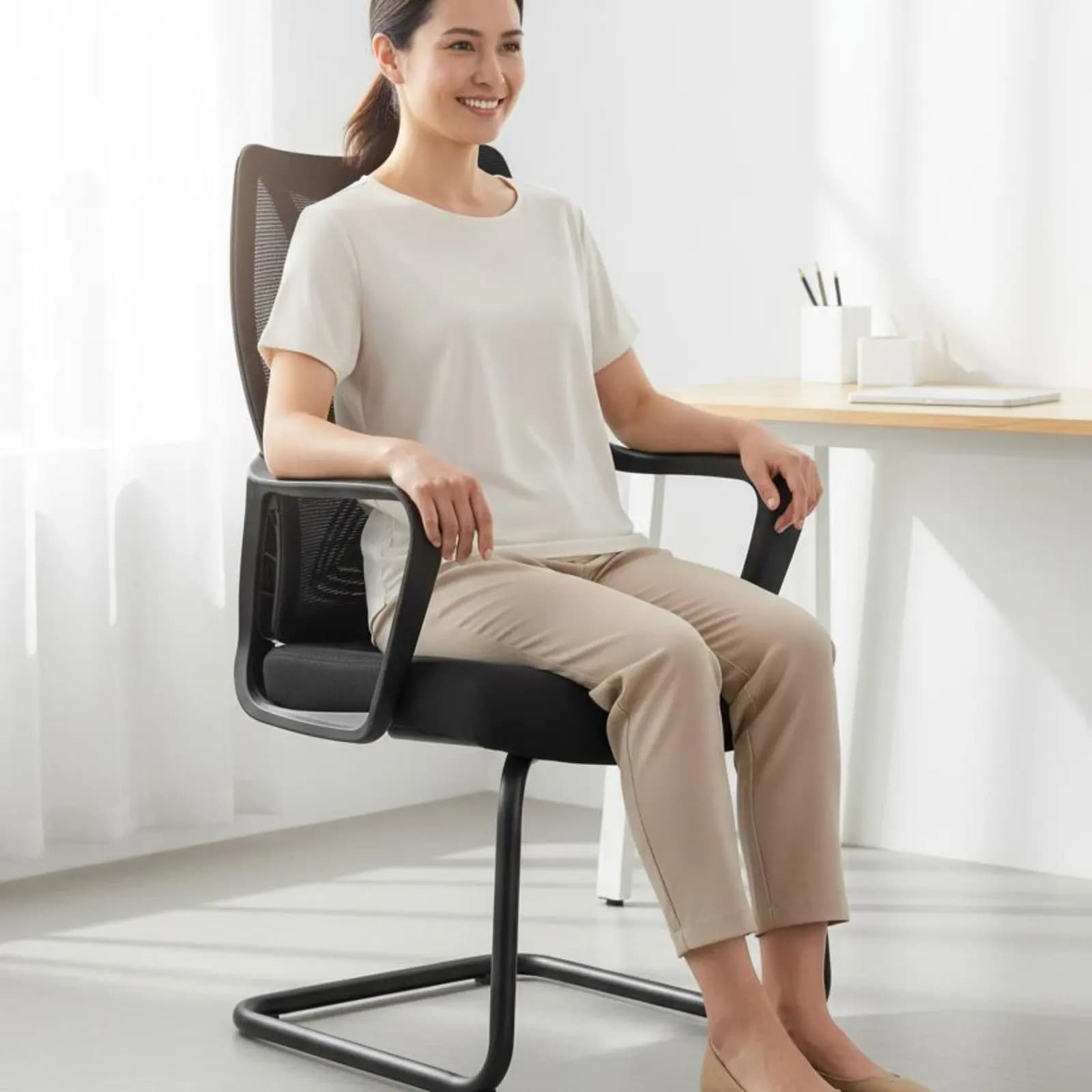 Sedia da Ufficio Ergonomica con Funzione Reclinabile, Girevole, con Poggiatesta per Gaming