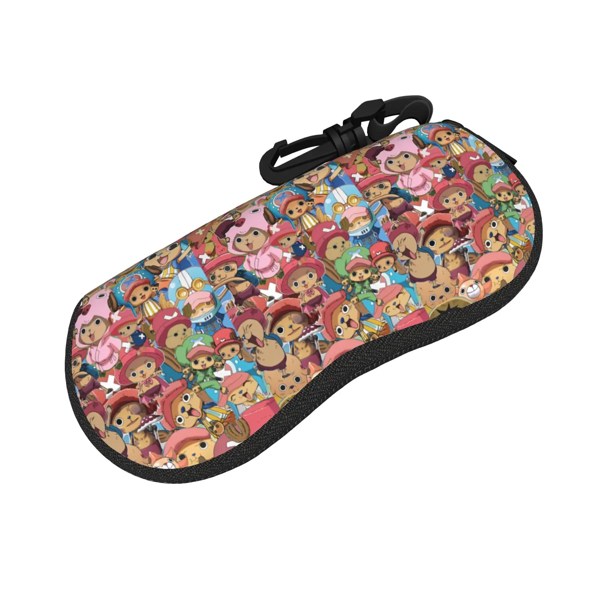 Custom Chopper Japan Manga Sunglasses Soft Case Neoprene Zipper Comics Shell Eyeglass Case Protective Box For Glasses