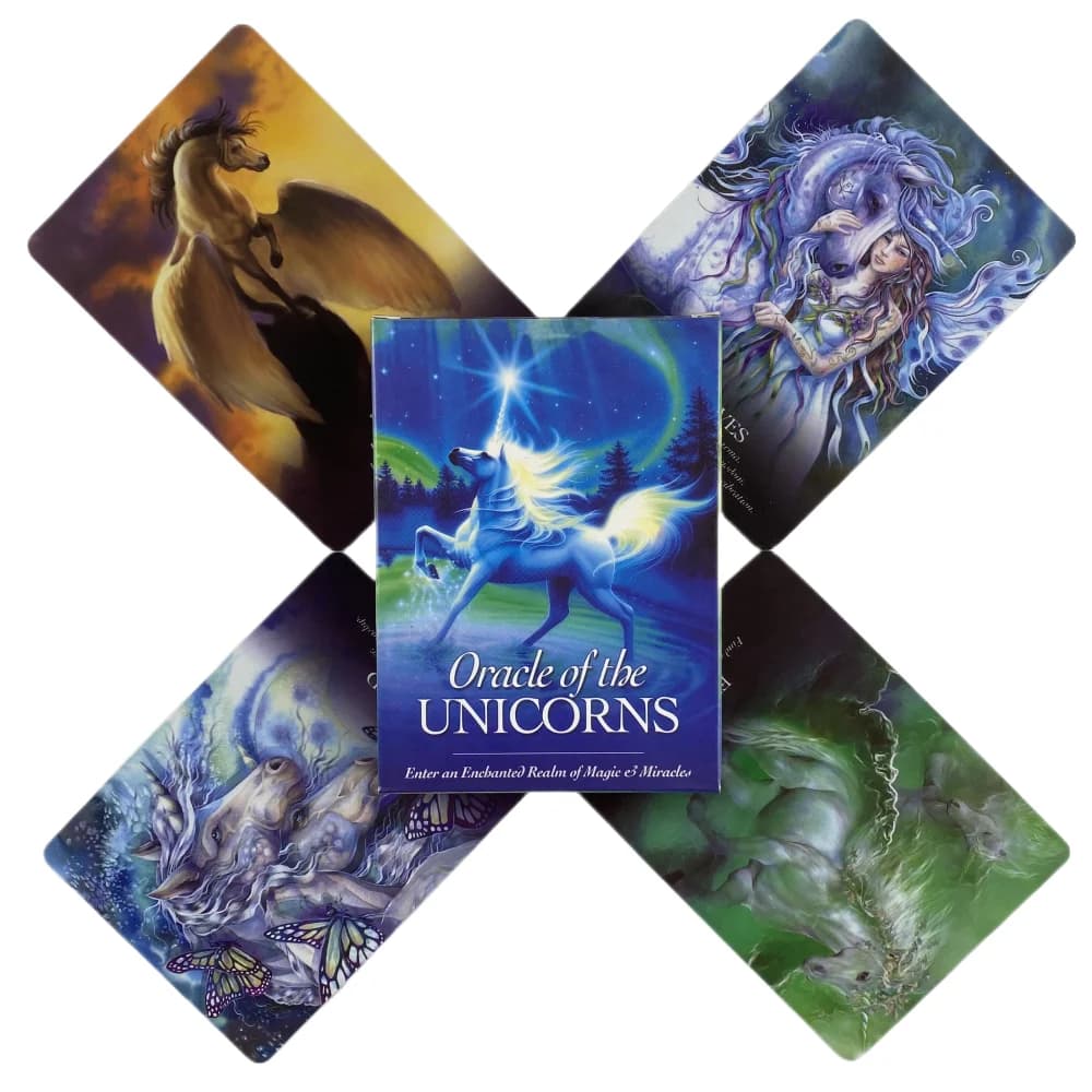 Oracle Of The unicorni Cards A 44 tarocchi edizione divinazione inglese Deck Borad Games