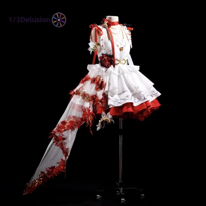 Costume Cosplay di Camellia da Wuthering Waves, Uniforme Lolita per Halloween, Carnevale, Feste di Natale e Giochi di Ruolo