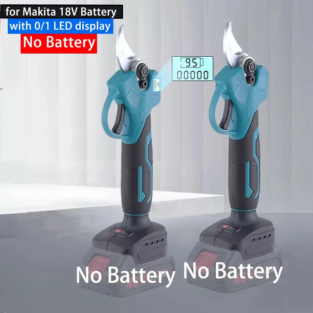 Electric pruning shears without brushes Garden electric shearing power supply Battery garden scissors Fruit tree Fit Makita 20V Battery free battery