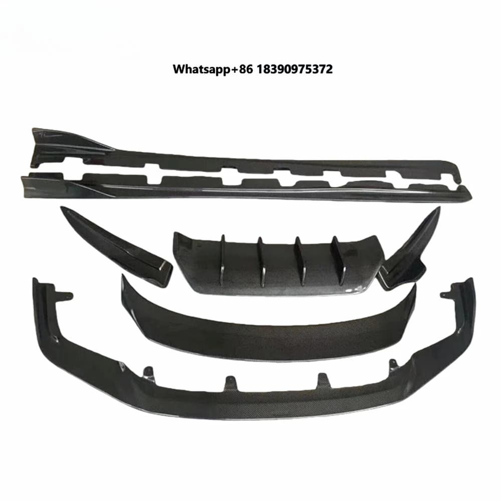 Carbon Fiber Full Set Body Kit Front Rear Diffuser Spoiler Side Skirt for IS300 17-18 New Model Modify