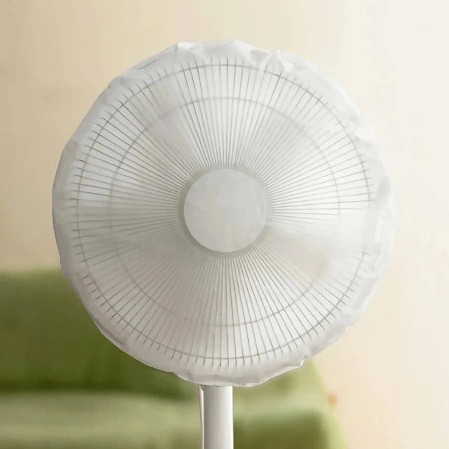 Copertura antipolvere per ventola da pavimento verticale per uso domestico, protezione universale per ventola elettrica, copertura completa contro la polvere