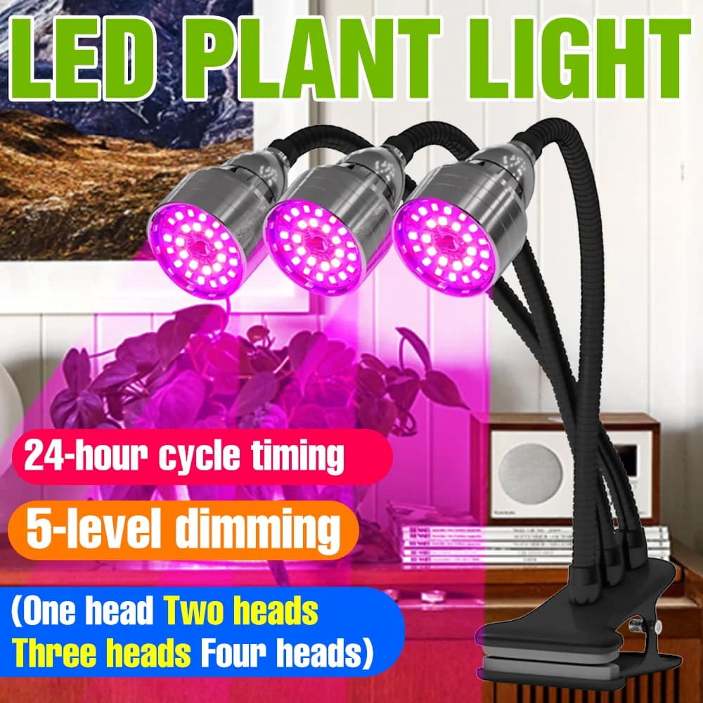 Full Spectrum LED Plant Lamp USB 5V Indoor Desk Grow Light Greenhouse Hydroponic System Flower Seed Vegs Planting Fill Lighting