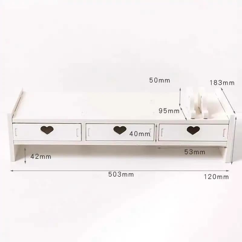 Support for height monitor for desktop computer Office Dormitory for students Desktop Library Cosmetic Chancellery Handbags in style drawer