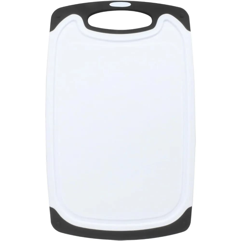 High-Density Plastic Mini Cutting Board with Built-In Handle Easy to Clean Non-Slip Small Chopping Board for Kitchen Counter BPA-Free Dishwasher Safe Compact Portable Food Prep Board for Vegetables Fruits Cheese Herbs