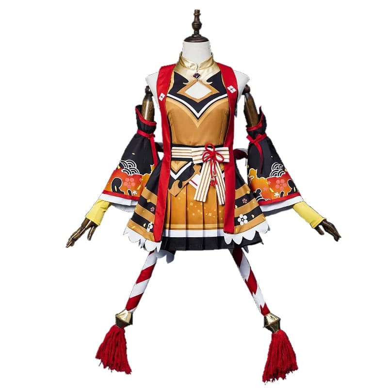 A'7,j\Umamusume Pretty Derby Kitasan Black Costume Cosplay con Parrucca, Orecchie e Coda per Donna, Anime, Halloween, Festa, Carnevale, Roleplay5,j'8.k/4