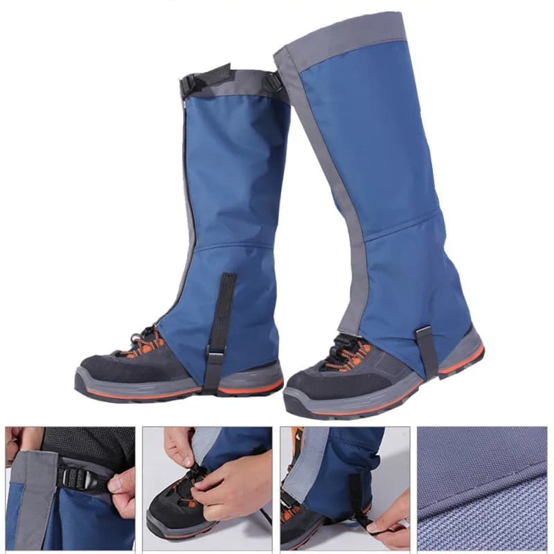 Ghette impermeabili per esterni Sci Campeggio Escursionismo Arrampicata Legging da neve Antivento Teekking Desert Stivali da neve Copriscarpe