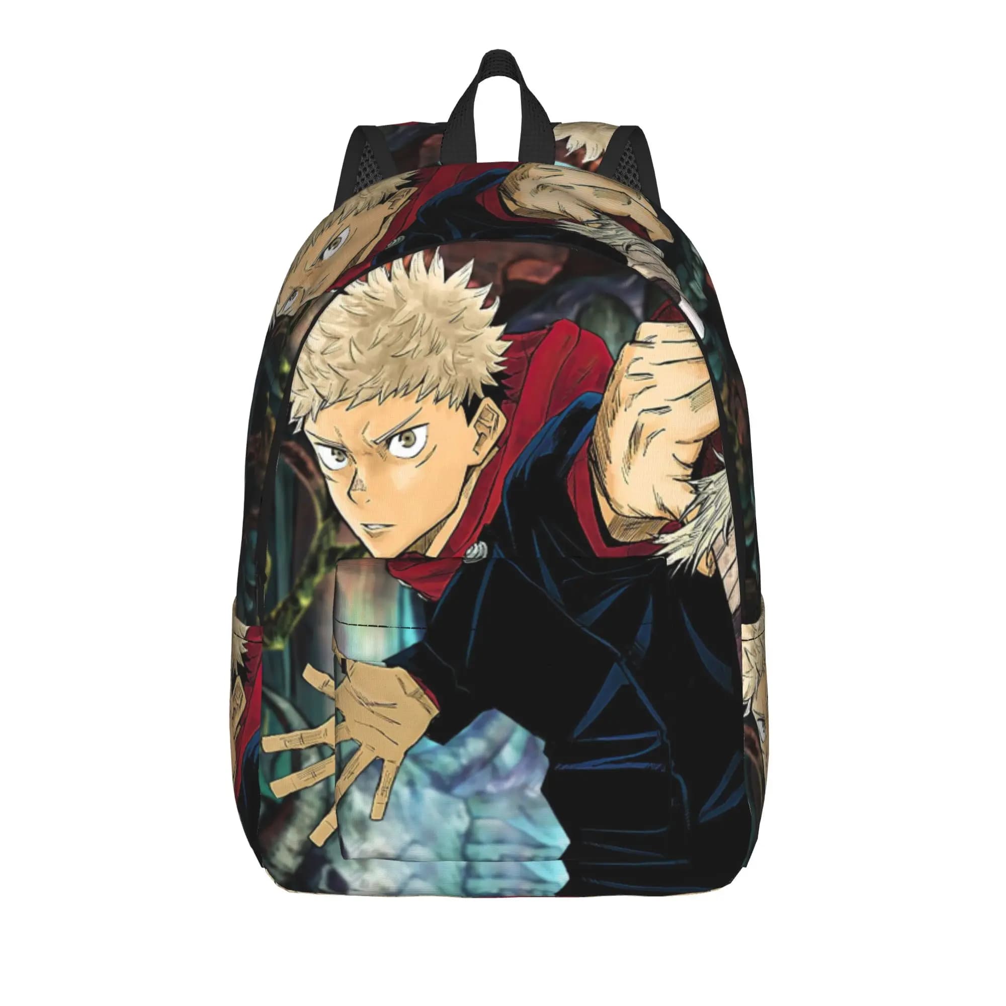 Zaino Itadori Yuuji per adolescenti, sportivo, per studenti, lavoro, JJK Anime, per uomo e donna, borsa in tela per laptop e computer