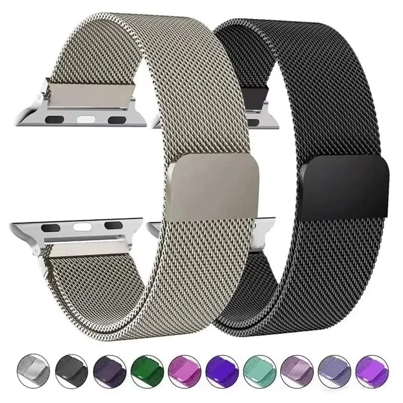 Milanese strap For Apple Watch bands 49mm 45mm 44mm 42mm 41mm 40mm 38mm Bracelet iwatch Series 9 3 4 6 5 SE 7 8 Ultra 1 2 Correa