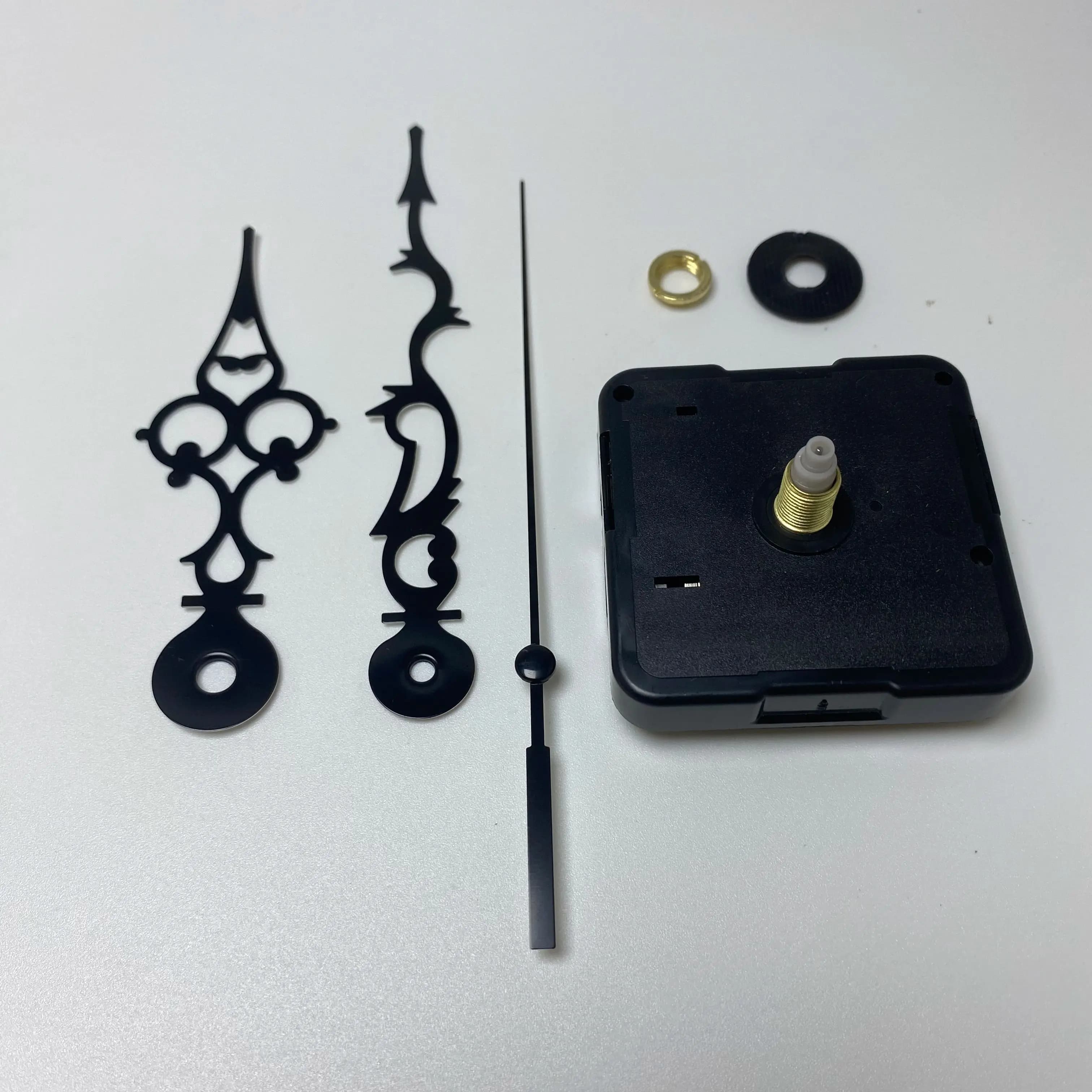 Meccanismo Silenzioso per Orologio da Parete con Lancette Decorative Eleganti, Kit di Sostituzione Fai-da-Te per Creazione di Orologi