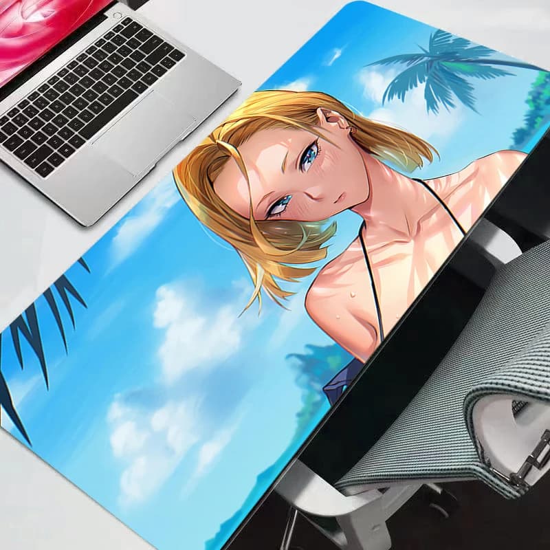 Nuovo Tappetino per Mouse Dragon Ball DBZ Grande per Gamer, Tappetino per Tastiera e Scrivania, Tappetino per Mouse da Gaming per Notebook