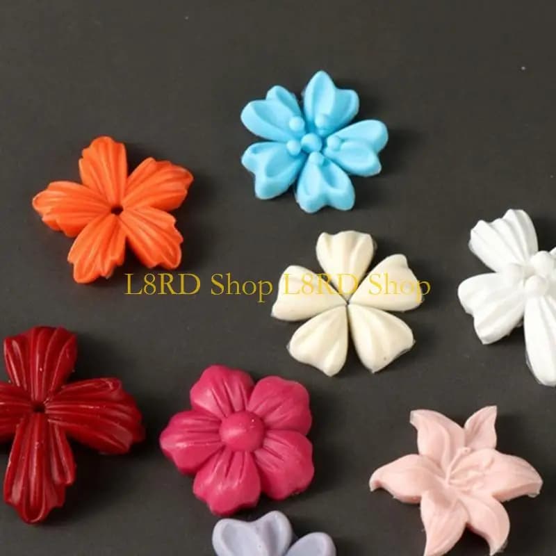 L8RD Silicone Art Decorations Mold DIY Art Tools 3D Flower Epoxy Resin Mold for Earrings Pendant Jewelry Making
