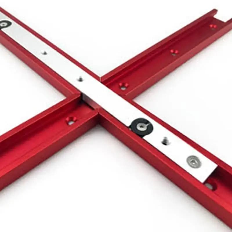 652F T Track For Cross Connectors With Predrilled Mounting Hole Aluminum Alloy Table Track Intersections Woodworking T Slot
