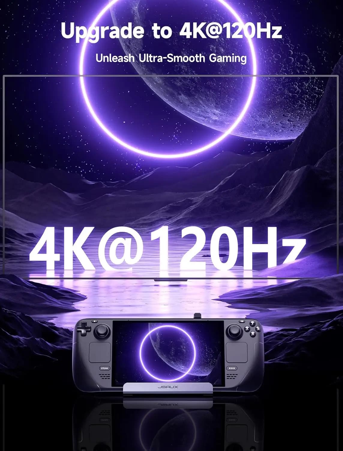 Docking station USB C 6 in 1 per ROG Ally X, dock ROG Ally X con HDMI 4K a 120 Hz, Gigabit Ethernet, ricarica PD 100 W per ROG Ally X