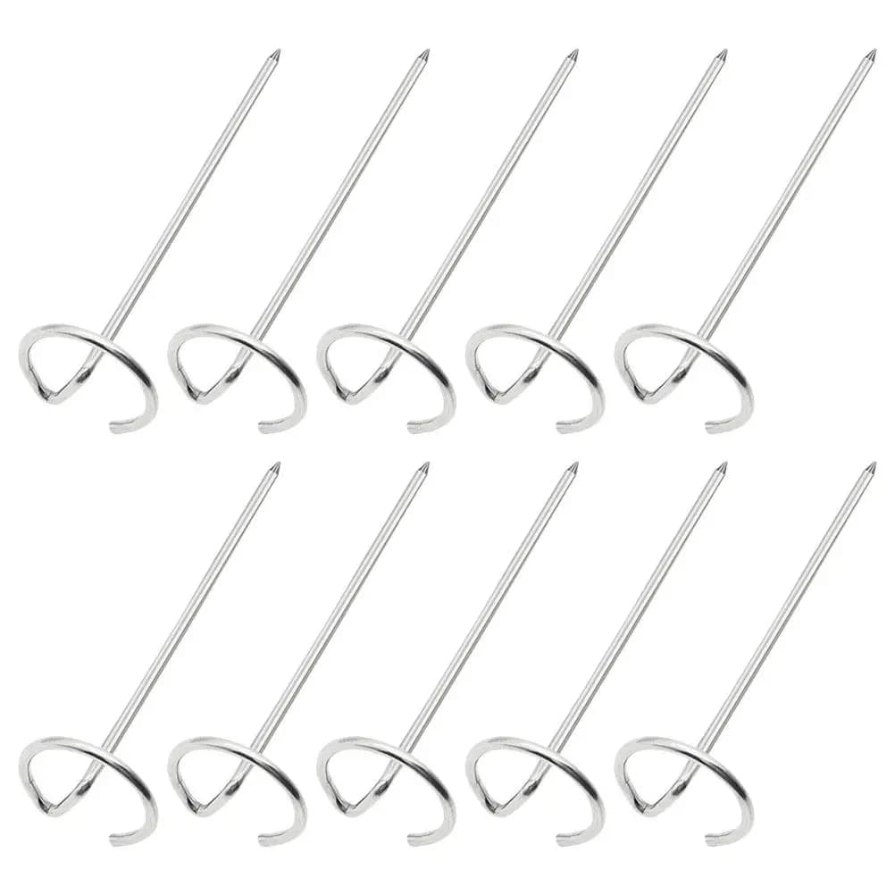 Set of 10 Vertical Spiedini in Stainless Steel for Barbecue, Metal Spiedini for Grilling Meat, Furnaces and Air Fryers