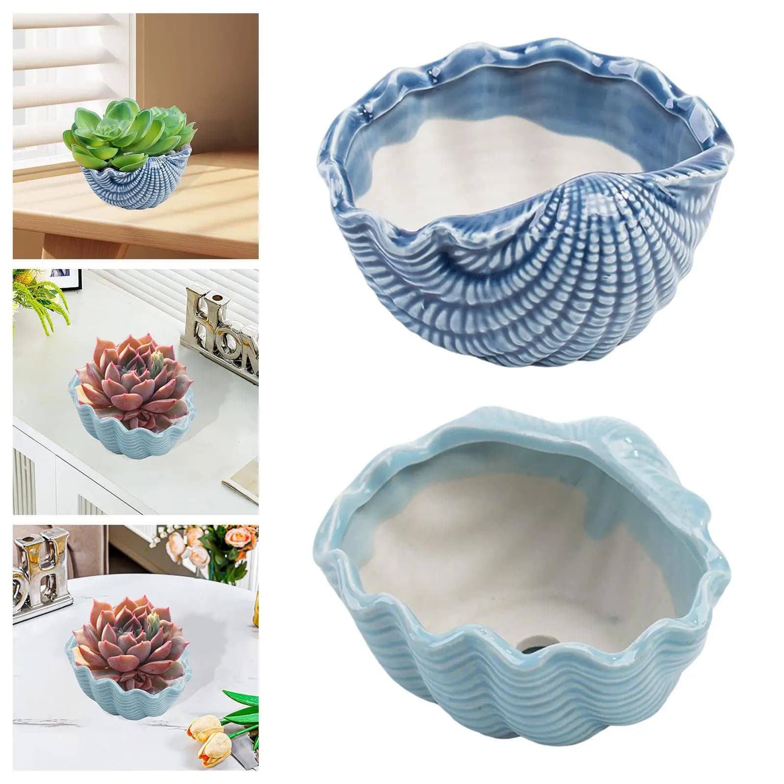 Ceramic Plant Vase Nice Decorative Flower Pot For Home Decoration With Garden Shelf
