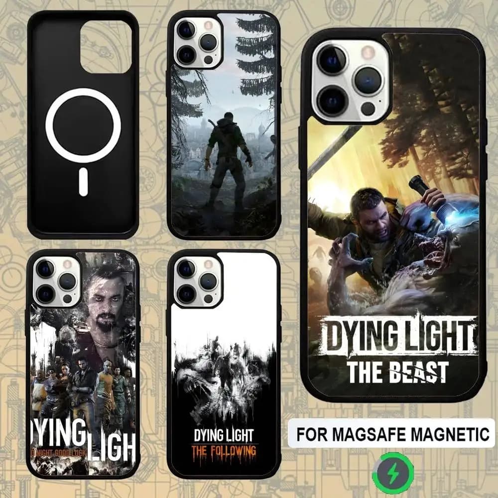D-Dying L-Light The Beast per Custodia con Ricarica Wireless MagSafe per iPhone 15, 16, 17, 13, 14, 11, 12, Pro, Max, Plus, E, Air, Mini - Protezione