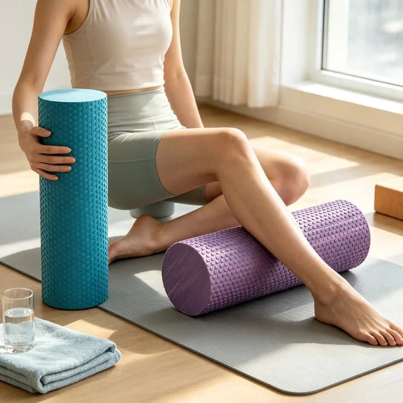 Eva Foam Roller 30/45cm Yoga Column Pilates Massage Roller Muscle Tissue Yoga Block Home Fitness Gym Sport Equipment