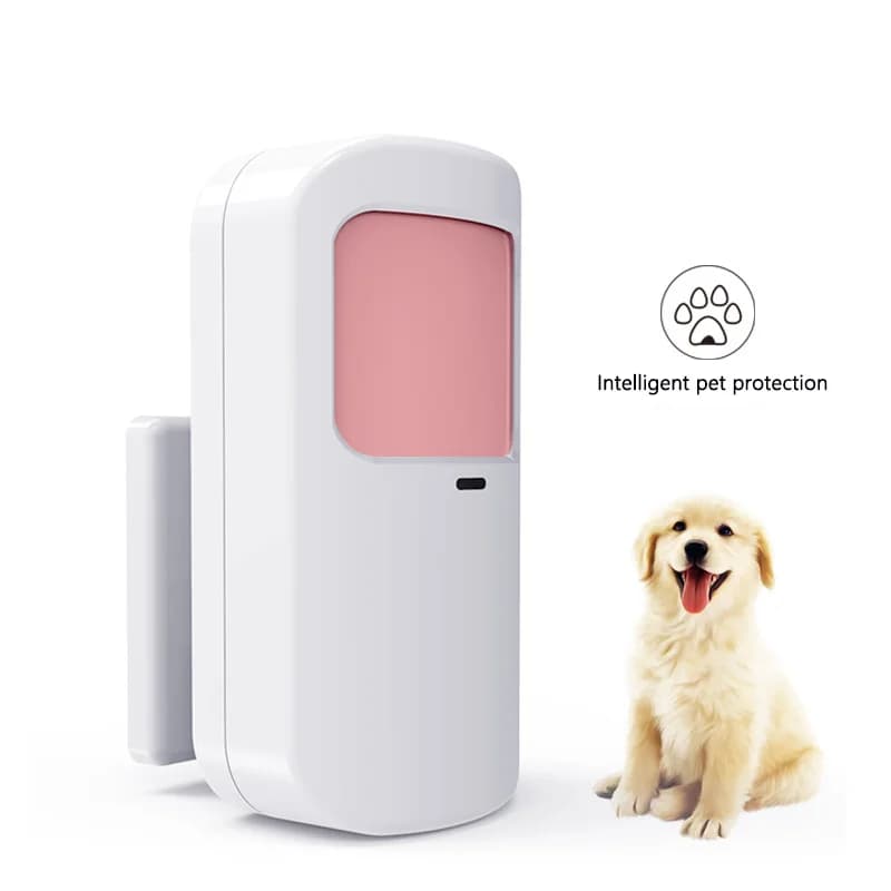 Rivelatore a infrarossi anti-animale domestico grandangolare wireless 433 MHz Sensore di movimento PIR antifurto intelligente Allarme di induzione del corpo umano interno