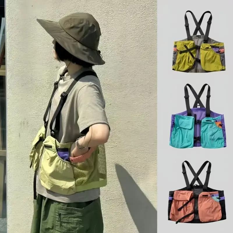 Nylon Bag Women Multifunctional Summer Unisex Outdoors Sport Tactical Vest Bags