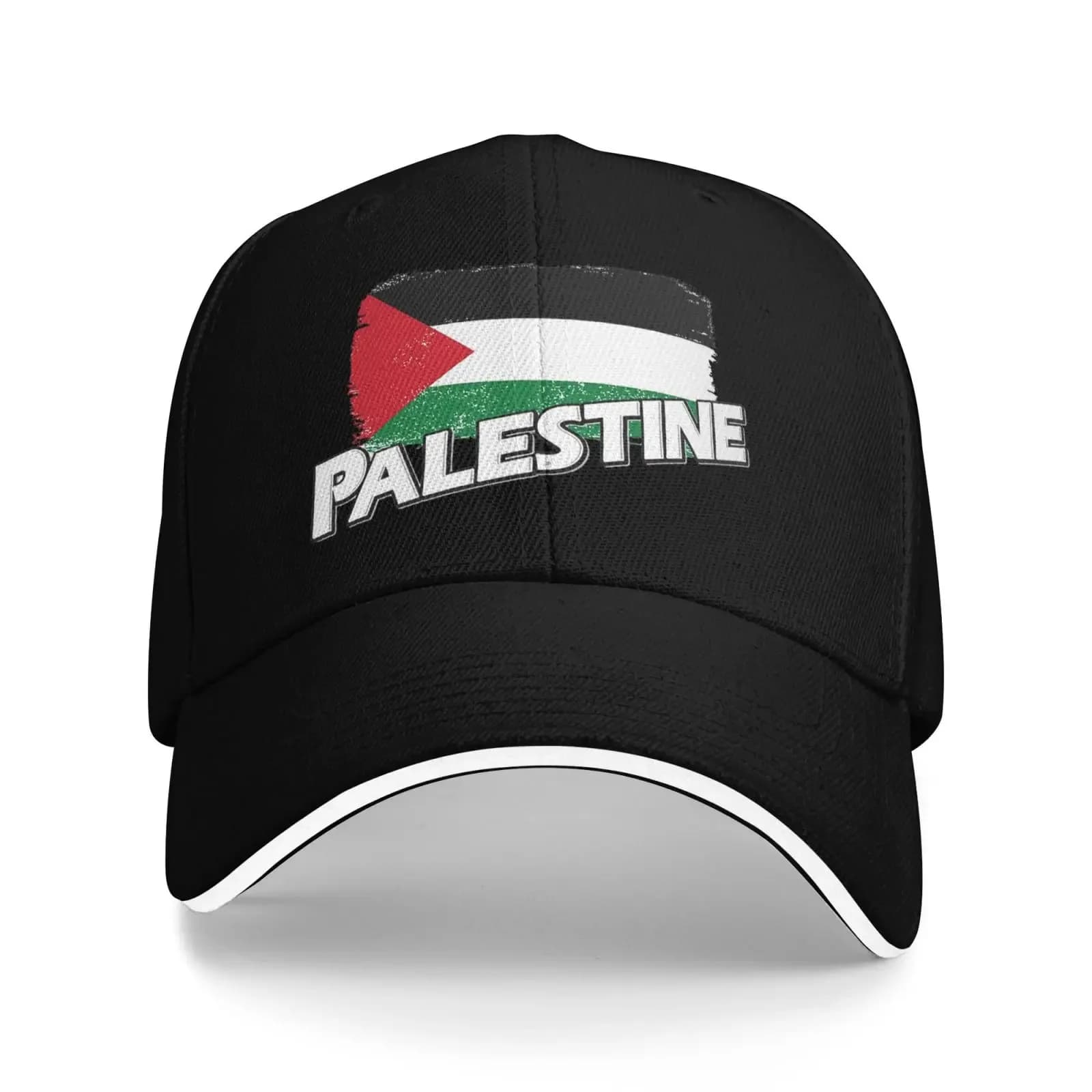 Cappellini da Baseball con Stampa Bandiera Palestinese Unisex Regolabili Stile Vintage per Esterni Estivi da Viaggio Protezione Solare Snapback Outlet