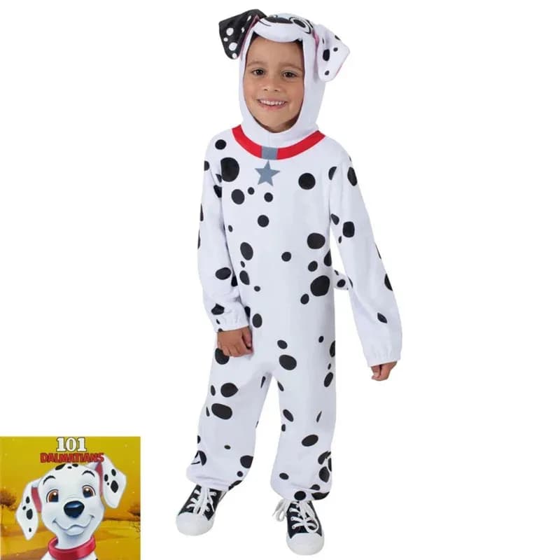 2025 Halloween Cosplay 101 Dalmati Costume Bambini Costume di Halloween per bambini Carnevale Performance Party Abbigliamento