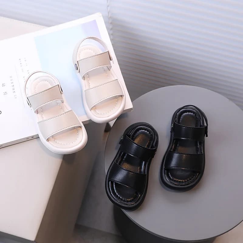 Children Sandals Girls Casual Princess Shoes for Summer Vacation Boys Solid Color Beach Shoe Neutral Style Trendy wear-resistant