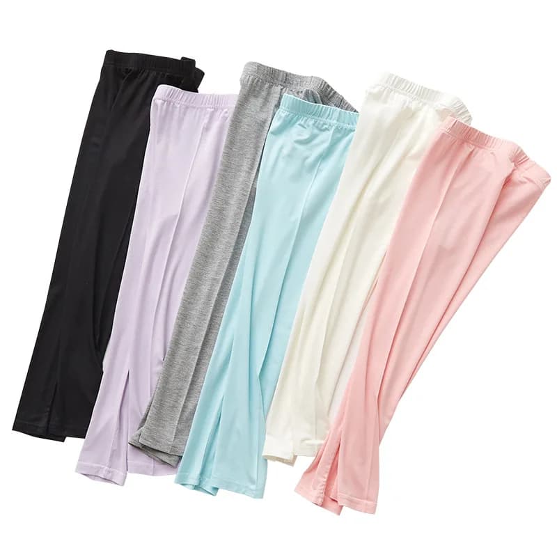 Estate nuove ragazze Leggings bambini pantaloni modali adolescente studente moda solido morbido selvaggio stretto per 3-12 anni bambini pantaloni Casual