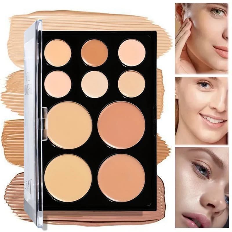 Concealer Palette Makeup Brightening Last Cosmetics Full Coverage Concealer for Tattoos,Scars Natural Foundation Face Makeup
