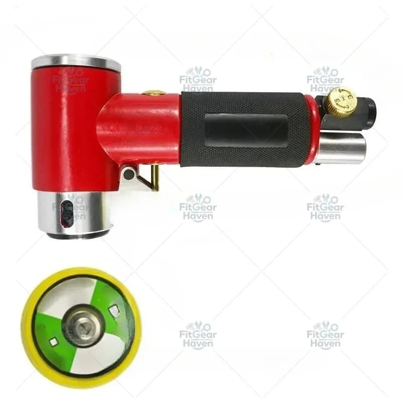 Dual Action Pneumatic Sander 2/3" Mini Orbital Air Sander Variable Speed for Car Waxing