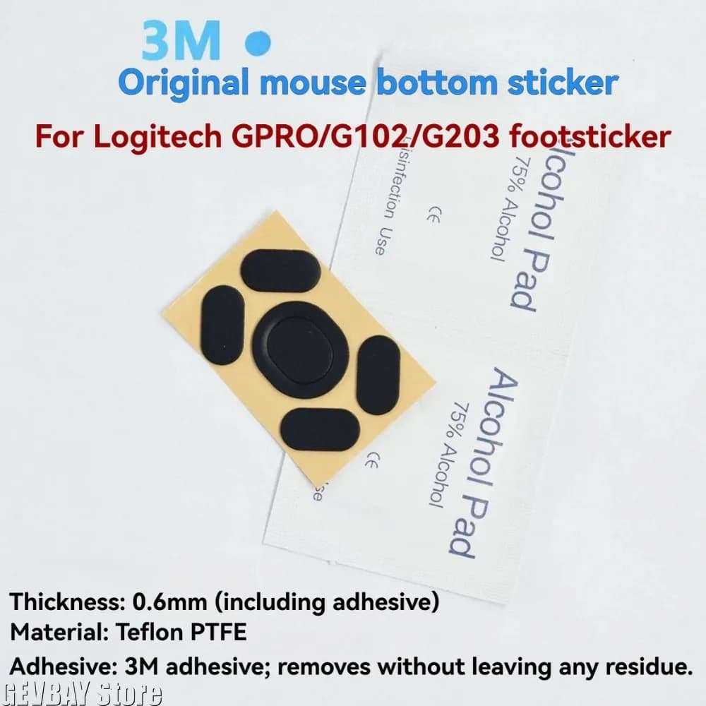 2 set di pattini per mouse, piedini per mouse, pad per mouse per Logitech G102 G203 G Pro Laser, accessori di ricambio per mouse da gaming
