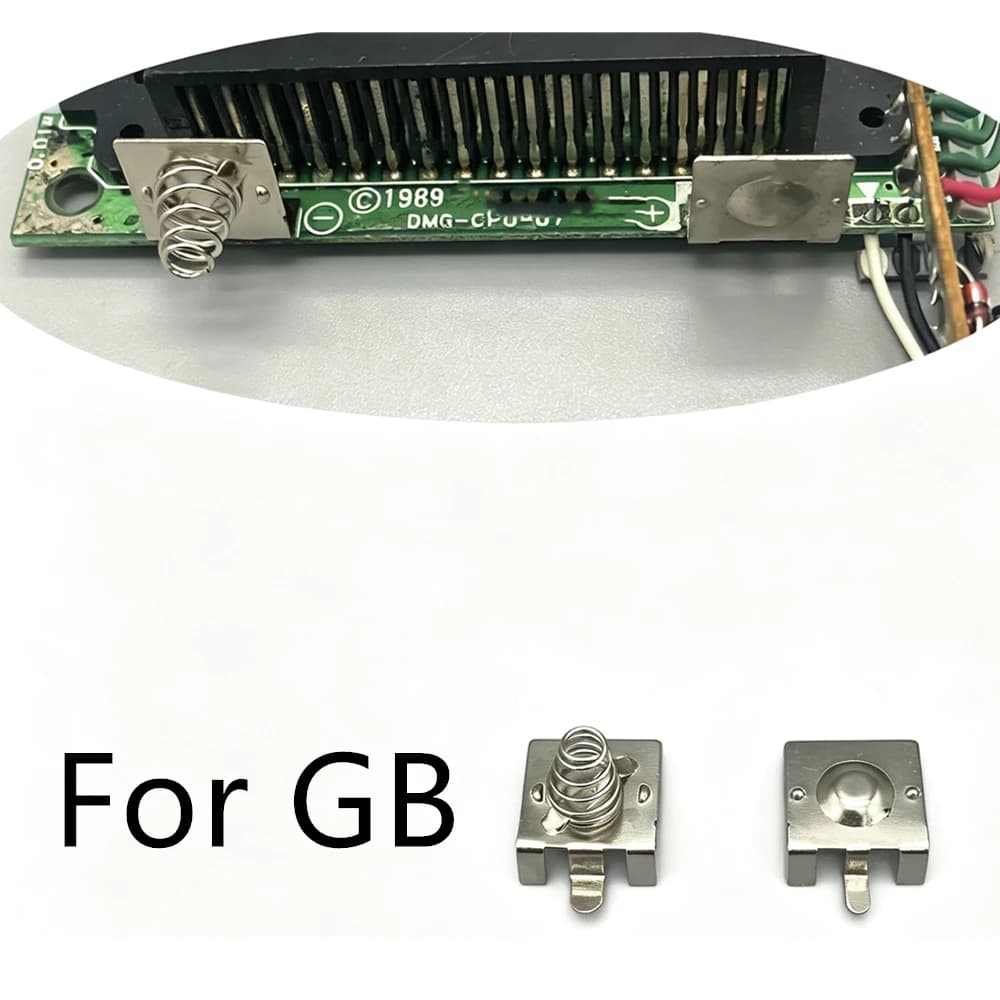 Battery Holder Terminals Spring Contacts Repair Parts for Nintendo Game Boy Classic DMG-01 Original GB Console