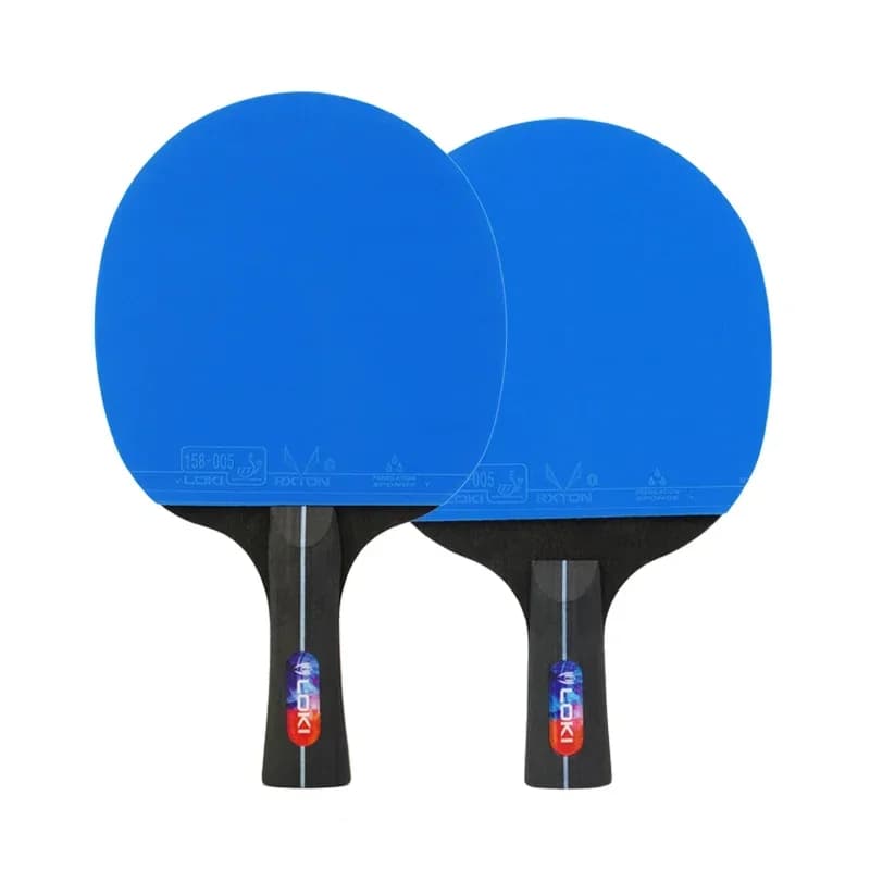 Set di racchette da tennis tavolo LOKI K5000, 1 pz./2 pz., racchette da Ping Pong per intrattenimento domestico con gomma