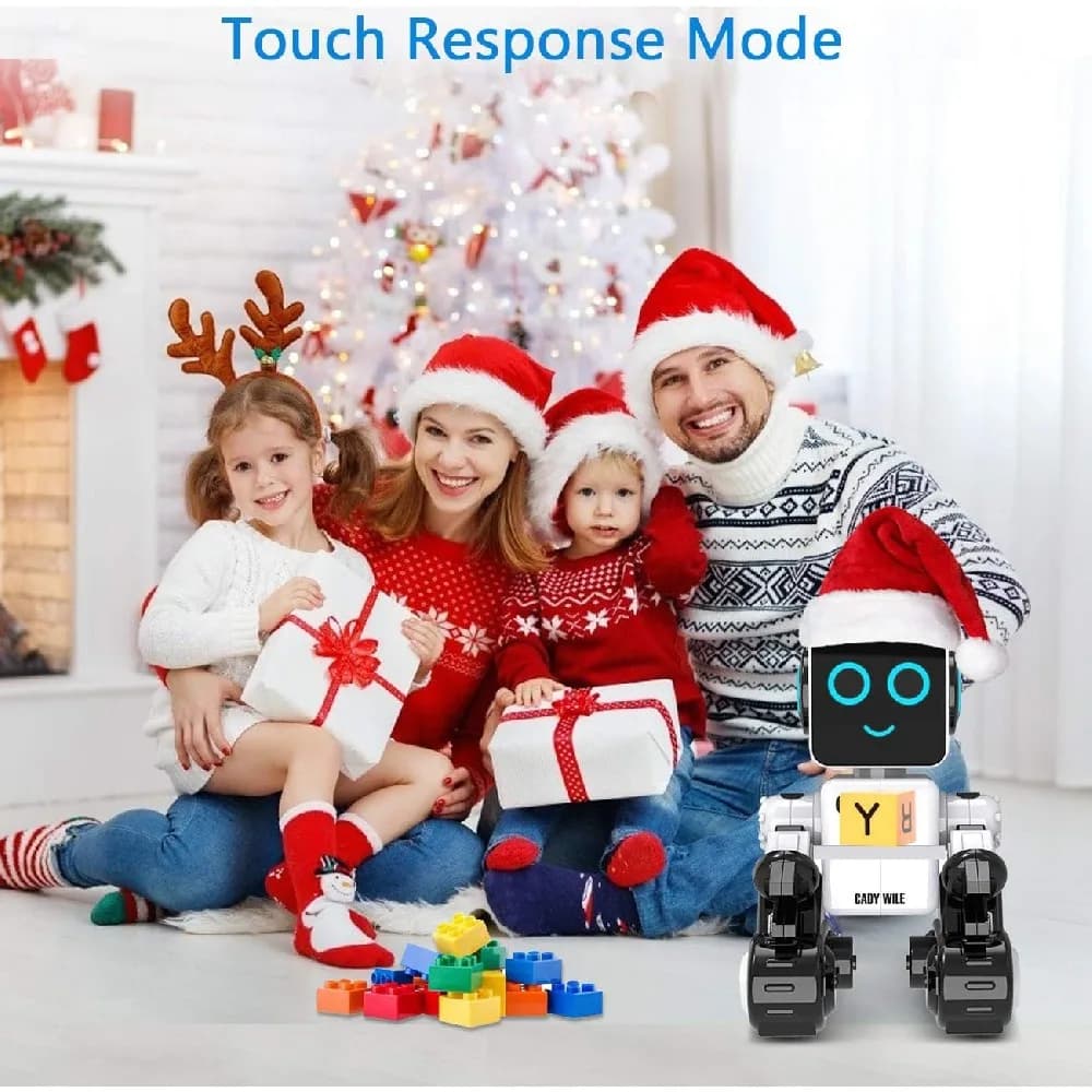 Robot Giocattolo AI che Canta e Balla per Bambini, Robot RC Intelligente con Controllo Touch e Sonoro, Robot Programmabile Intelligente, Regalo