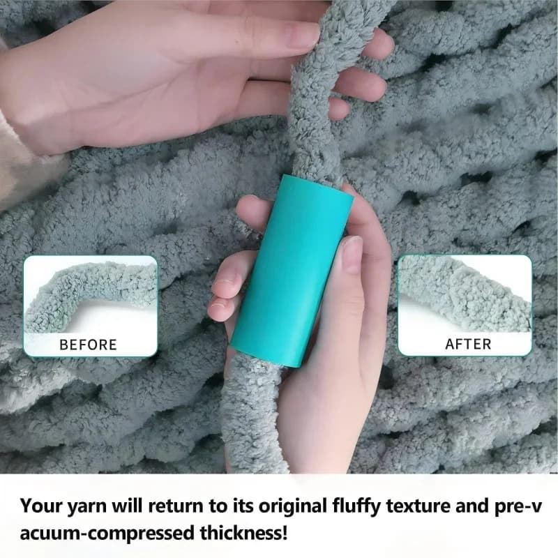 Strumento Efficiente per Soffiare Filati Grossi, Accessorio Essenziale per Rinnovare Filati Jumbo e Chenille per Lavori a Maglia e Uncinetto