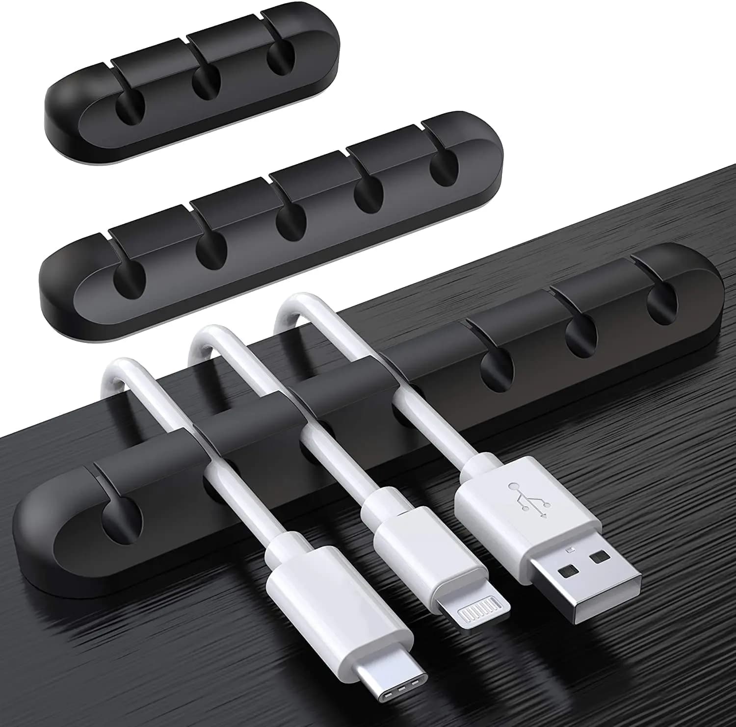 Smart Cable Holder Silicone flessibile avvolgicavo Wire Organizer Holder Clip di gestione del cavo per cavo di rete per auricolari USB per auto