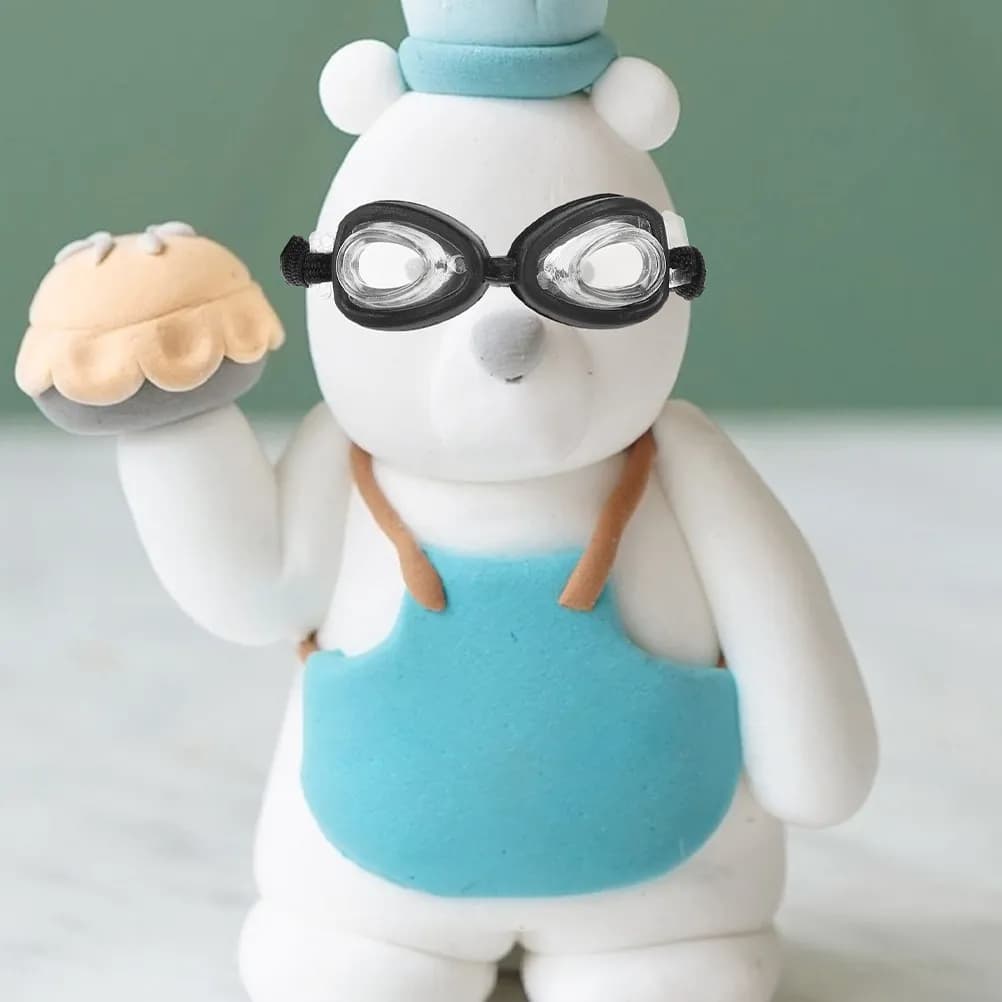 2 occhialini da nuoto in miniatura, leggeri, per bambini, per feste in piscina estive, occhiali da nuoto creativi per il gioco e l'artigianato