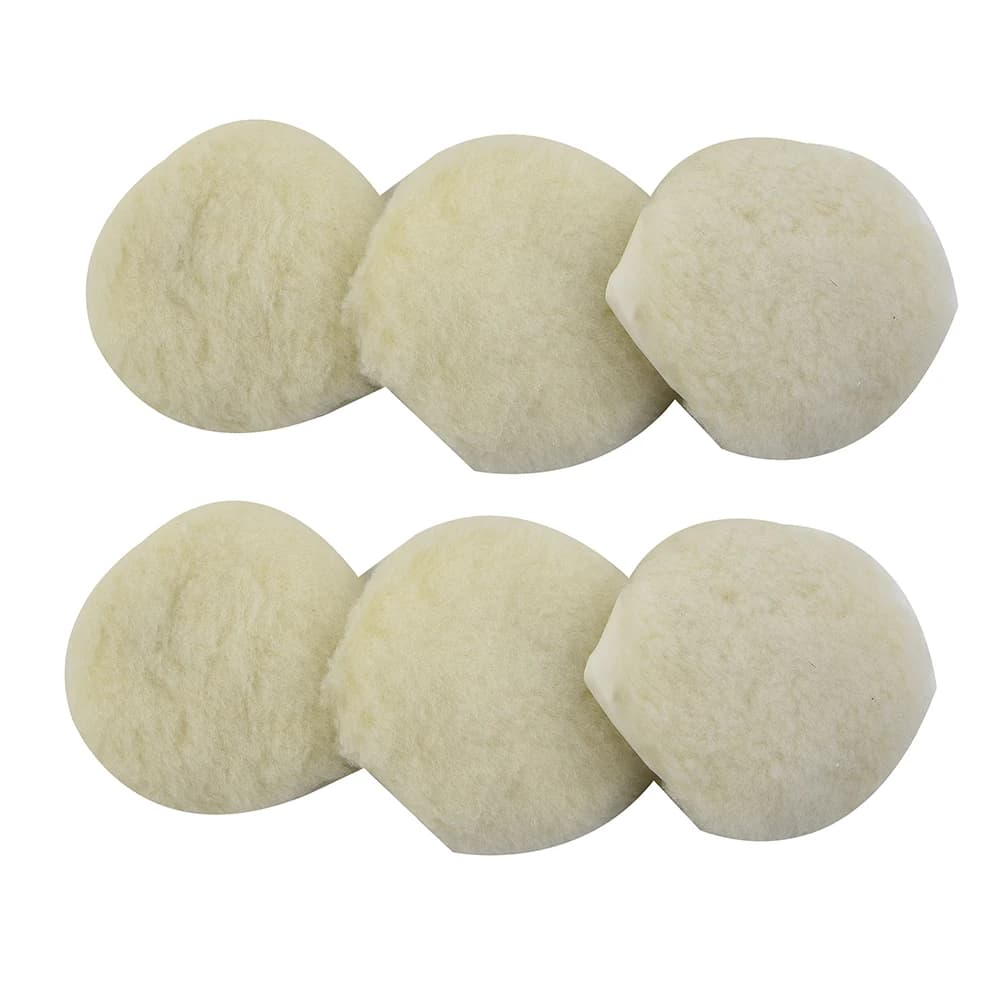 6 pcs 125/150mm car polishing pad 5 inch/6 inch car polishing pads lana polishing hood car polishing for auto polishing discs sponges