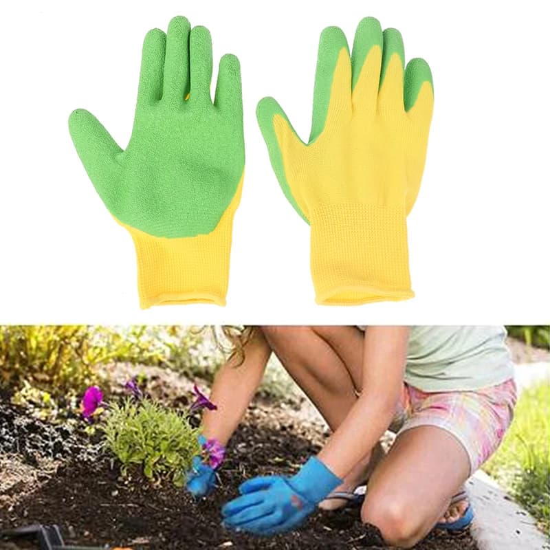 Guanti da giardino impermeabili guanti protettivi per bambini guanti protettivi resistenti Anti morso raccogli conchiglie protezione per piantare Gadget da lavoro