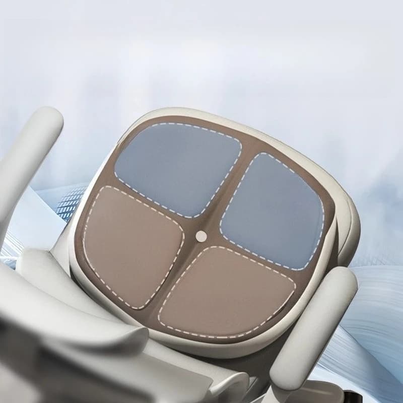 Cuscino Universale in Seta Ghiacciata per Tutte le Stagioni, Supporto Lombare Ergonomico per Sedia da Ufficio, Cuscino Estivo Fresco per Lunghe Sedute
