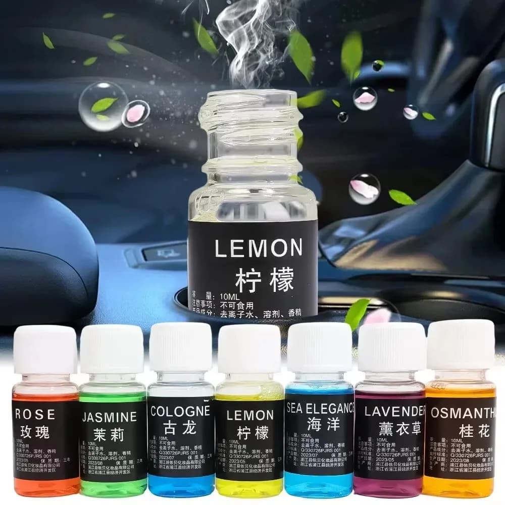 Ricarica Liquida per Profumo Auto, Olio Essenziale Naturale per Deodorante, Diffusore di Aromi e Umidificatore per Auto